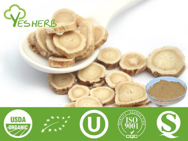 Astragalus निकालें - Polysaccharoses 50%-70%, Astragaloside 10%-98%